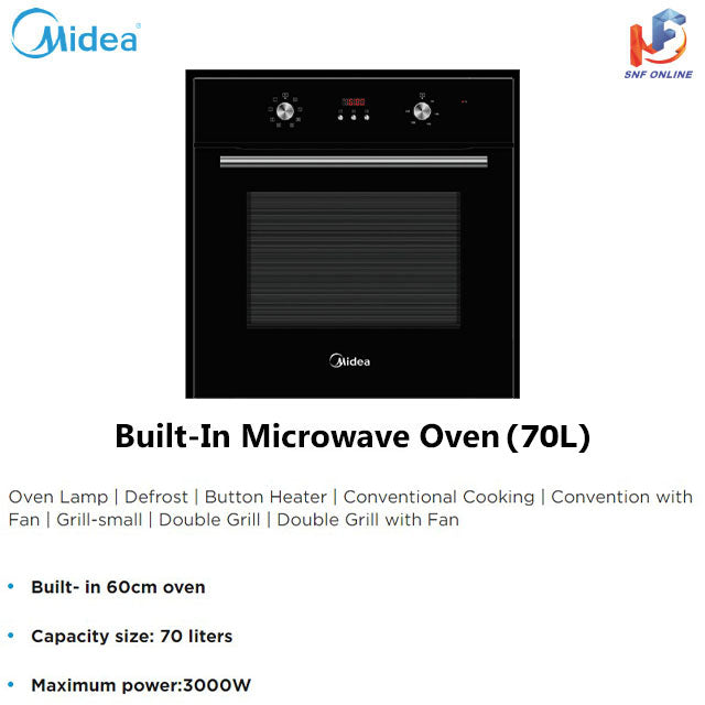 Midea Premium Built-In Oven 70L MBO-D0870