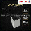 Sharp Mesin Basuh Automatik - Fully Auto Washing Machine (8.5 kg) ES821X