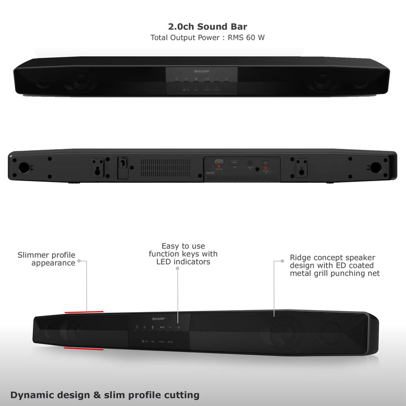 Sharp Sound Bar Home Theatre System HT-SB116
