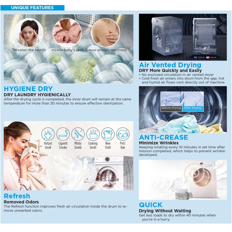 Midea Dryer (7 kg) MD-100A70 MD100A70