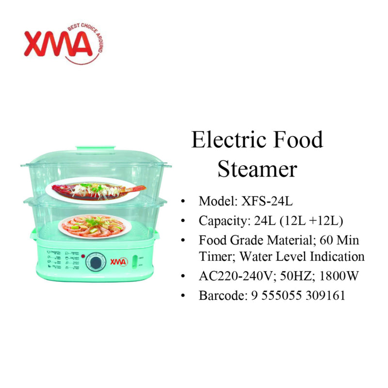 XMA Electric Food Steamer (24 L) XFS-24L