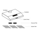 Elba Hub Dapur Slim Cooker Hood ESH-M9098(BK)