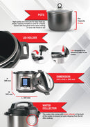 The Baker Ezypot 6L Electric Pressure Cooker