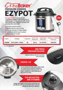 The Baker Ezypot 6L Electric Pressure Cooker