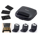 Morgan 3 In 1 Detachable Sandwich / Wafer / Bahulu Maker (Non-stick) MDM-383