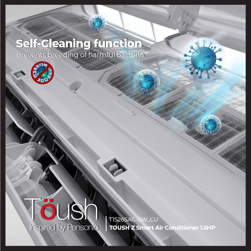 Tuser Ac Toush Smart Air Conditioner Aircond 2.5HP T2526SAC-SW T2526SAC-CU