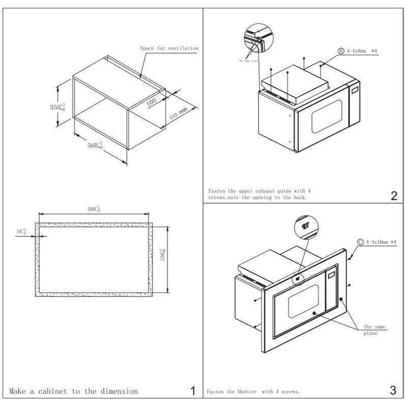 Elba 23L Built In Microwave Oven EMO-2306BI