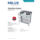 Milux Dapur Berdiri 2 Tingkat - Stainless Steel Standing Cooker MSS230 MSS-230 MSS-232IR