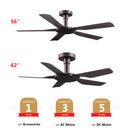 Deka Kipas Siling Concept 1 Ceiling Fan 5 Blade with Remote Control (56”) CONCEPT1 (42) CONCEPT1 BABY -MAGNESIUM