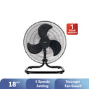 Khind 18’’ Industrial Floor Fan Aluminium Blade FF1803B