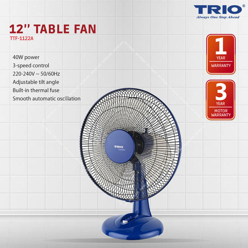 Trio Table Fan 12 TTF-1122A