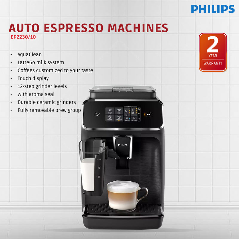 PHILIPS 1200 Series EP2230 Fully Automatic Espresso Machine User Manual