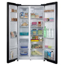 Midea 580L Side By Side Refrigerator Black Glass MSS-582WEGBI MSS582WEGBI