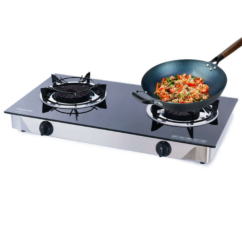 Phison 2 Burner Tempered Glass Gas Cooker PGC-511