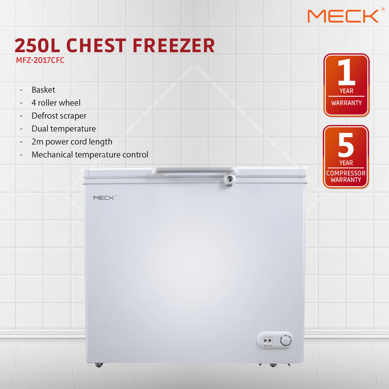 Meck 250L Chest Freezer MFZ-2017CFC