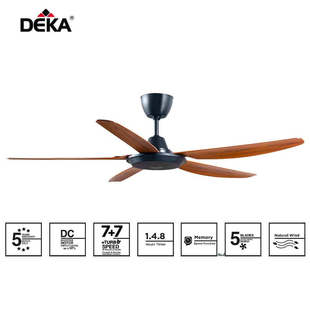 Deka Inverter Module Deka 5 Blade Ceiling Fan DC Inverter with Remote Control 56” DS288 DS