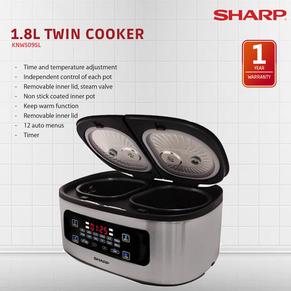 Sharp 1.8L Electric Cooker KNW509-SL KNW509SL