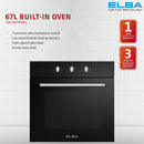 Elba Built-In Microwave Oven EBO-N6770(BK)