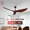 Elmark Viper 168 Kipas Siling Ceiling Fan 56 With Remote Control 5 Blades VIPER168-ORB
