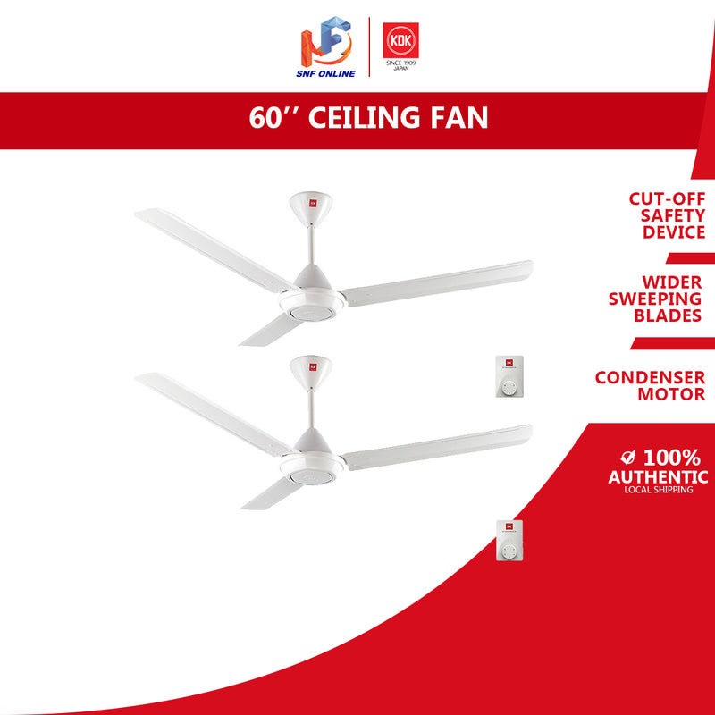 KDK 3 Blade Ceiling Fan 60” (2Sets/Box) K15V0