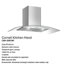 Cornell Chimney Hood CMH-S95CMF