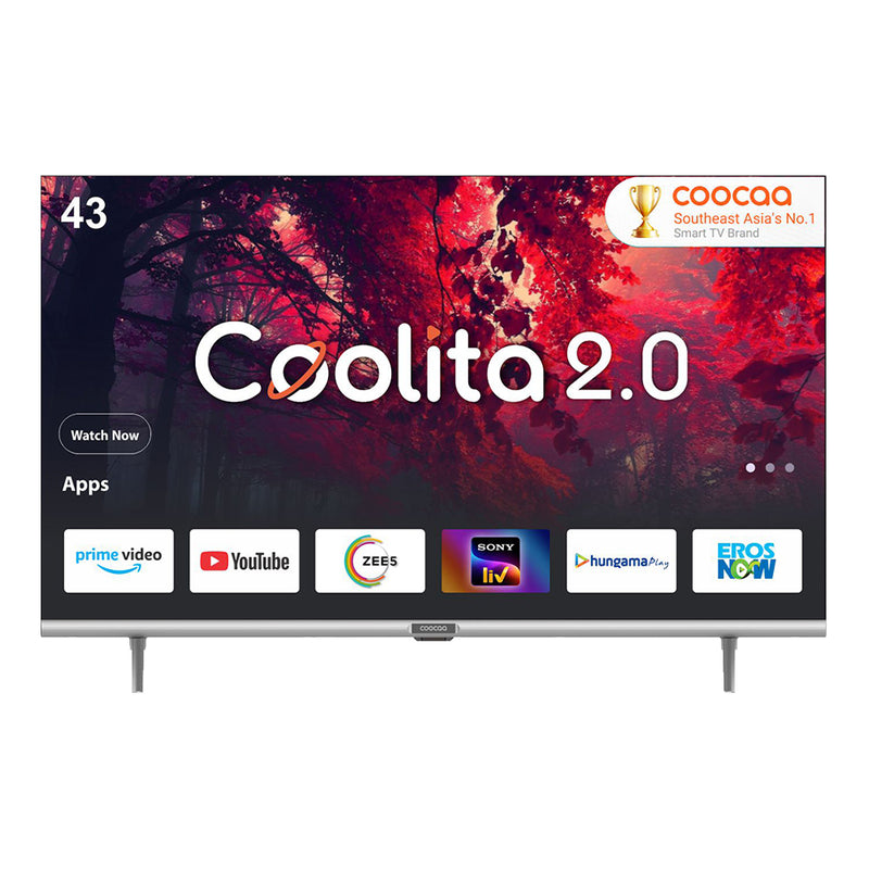 Coocaa 43'' 2K Smart LED TV  COOCAA-43 43S3U