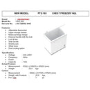 PENSONIC Peti Sejuk Serbaguna Chest Freezer (142L) PFZ-153