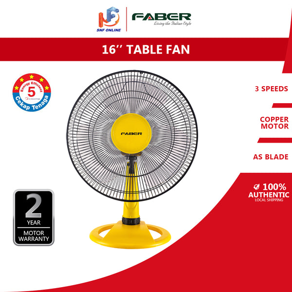 Faber 16'' Table Fan FTF-9316YL