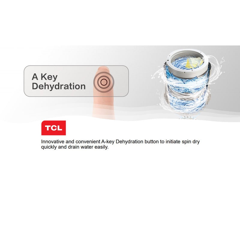 TCL 7KG Fully Auto Washing Machine TWA70-A101M-09